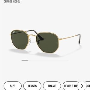 Ray-Ban Hexagonal Mirrored Sunglasses